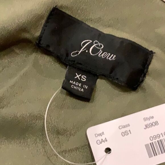 NWT J. Crew Autumn Cheetah Leopard Print Satin Crepe Wrap J6908 Safari Dress - Picture 13 of 15